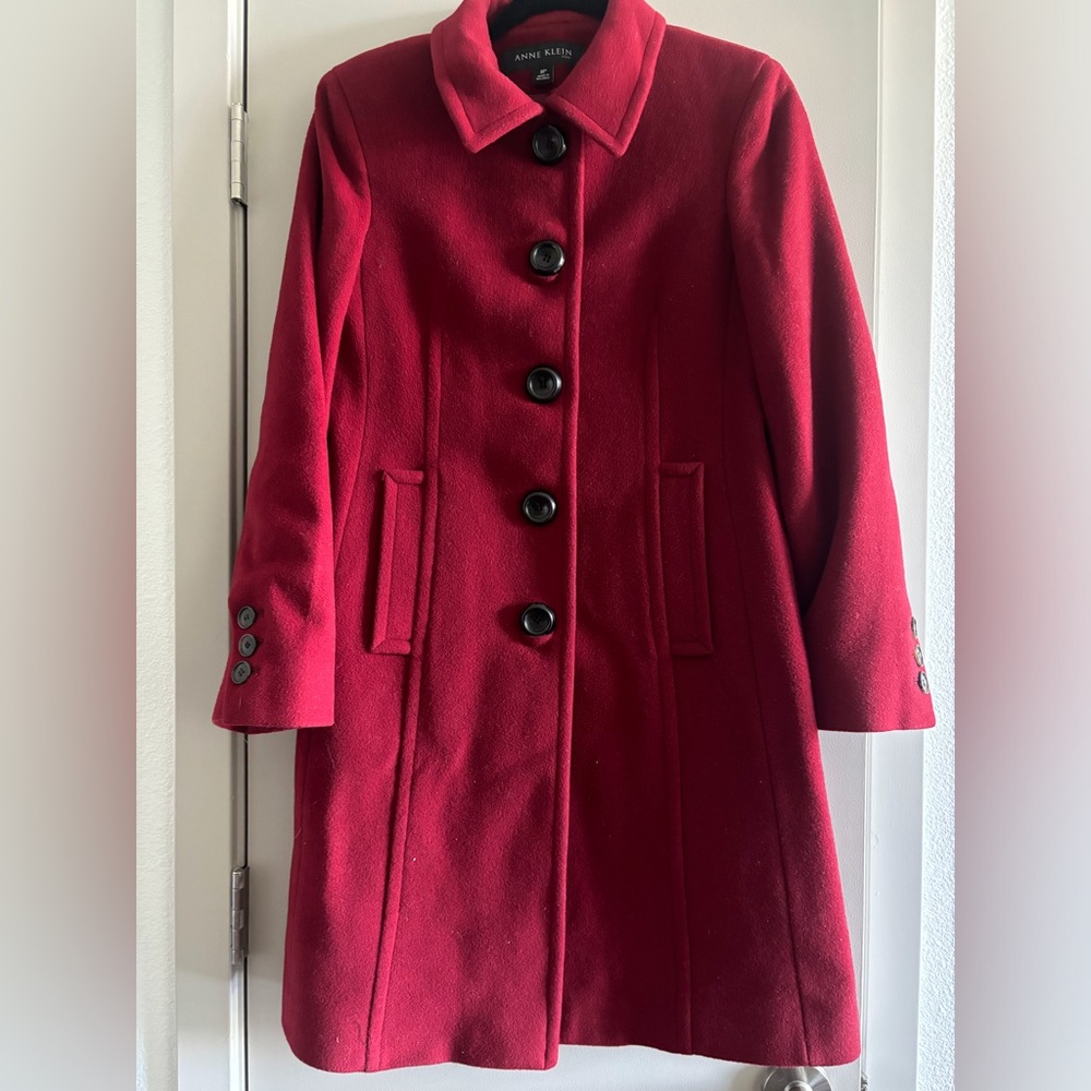 ANNE KLEIN 8P WOOL COAT